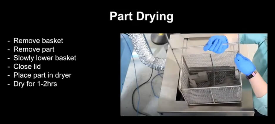 Part Drying